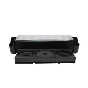 Tablecraft Ultimate Garnish Station Bar Condiment Holder Black 24.75"x7.25"x6.25" - Polystyrene (PS)
