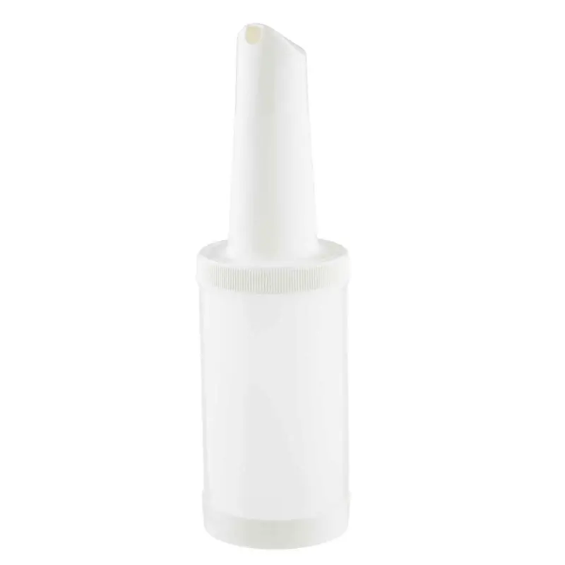 Tablecraft PourMaster One-Piece Pourmaster Complete 1 Qts White 3.6875"x3.6875"x12.5" - Polyethylene (HDPE) - Set of 12