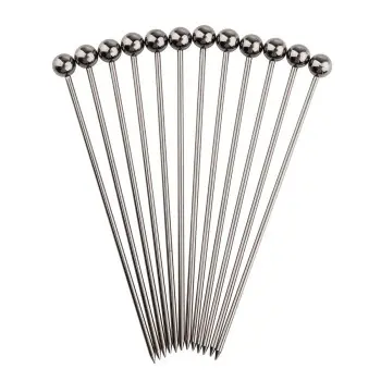 Tablecraft Cocktail Picks Gunmetal .3125"x.3125"x4.25" - Stainless Steel (18/8) - Set of 12