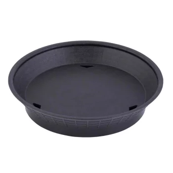 Tablecraft Diner Platter Black 9"x9"x1.79" - Polypropylene (PPH) - NSF - Set of 12