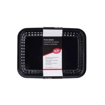 Tablecraft Classic Basket 10.75"x7.75"x1.5" - Polypropylene (PPH) - Pack of 12 - Set of 3