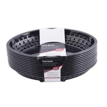 Tablecraft Classic Basket 11.75"x9"x1.875" - Polypropylene (PPH) Pack of 12 - Set of 3