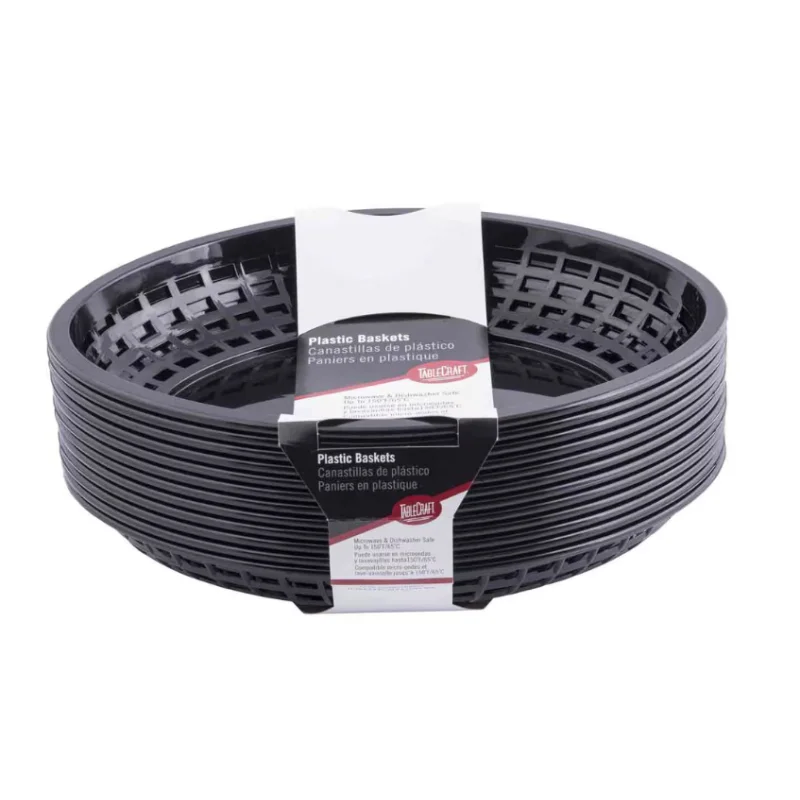 Tablecraft Classic Basket 11.75"x9"x1.875" - Polypropylene (PPH) Pack of 12 - Set of 3 Tablecraft Classic Basket 11.75"x9"x1.875" - Polypropylene (PPH) Pack of 12 - Set of 3