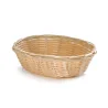 Tablecraft Oval Handwoven Basket Natural 7"x5"x2" - Polypropylene Cord - Set of 12