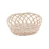 Tablecraft Oval Handwoven Basket - Open Weave Natural 9.5"x7.25"x3.75" - Polypropylene Cord - Set of 12