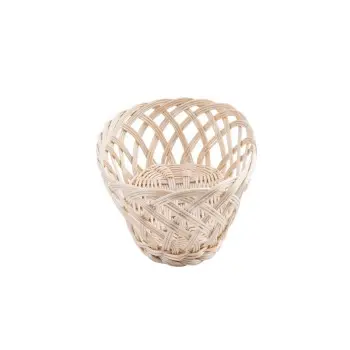 Tablecraft Oval Handwoven Basket - Open Weave Natural 9.5"x7.25"x3.75" - Polypropylene Cord - Set of 12
