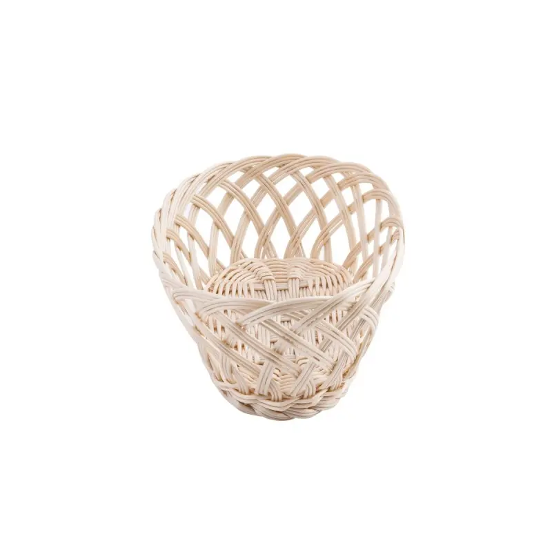 Tablecraft Oval Handwoven Basket - Open Weave Natural 9.5"x7.25"x3.75" - Polypropylene Cord - Set of 12 Tablecraft Oval Handwoven Basket - Open Weave Natural 9.5"x7.25"x3.75" - Polypropylene Cord - Set of 12