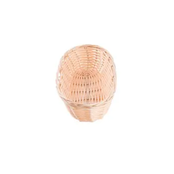 Tablecraft Oblong Handwoven Basket Natural 9"x4"x2.25" - Polypropylene Cord - Set of 12