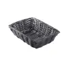 Tablecraft Rectangular Handwoven Basket Black 9"x6"x2.5" - Polypropylene Cord - Set of 12