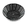 Tablecraft Round Handwoven Basket Black 8.5"x8.5"x2.25" - Polypropylene Cord - Set of 12