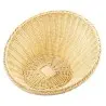Tablecraft Angled Round Handwoven Basket Natural 13.5"x13.5"x5.625" - Polypropylene (PP)