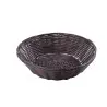Tablecraft Round Handwoven Basket Brown 8.5"x8.5"x2.25" - Polypropylene Cord - Set of 12