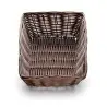 Tablecraft Rectangular Handwoven Basket Brown 9"x6"x2.5" - Polypropylene Cord - Set of 12