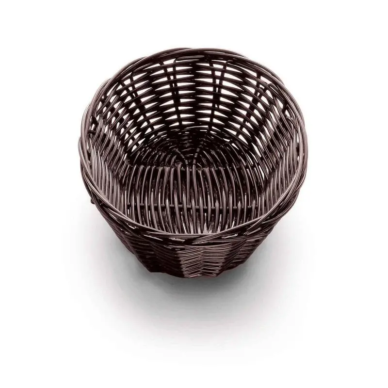 Tablecraft Oval Handwoven Basket Brown 7"x5.25"x2" - Polypropylene Cord - Set of 12 Tablecraft Oval Handwoven Basket Brown 7"x5.25"x2" - Polypropylene Cord - Set of 12