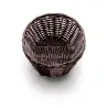 Tablecraft Oval Handwoven Basket Brown 7"x5.25"x2" - Polypropylene Cord - Set of 12