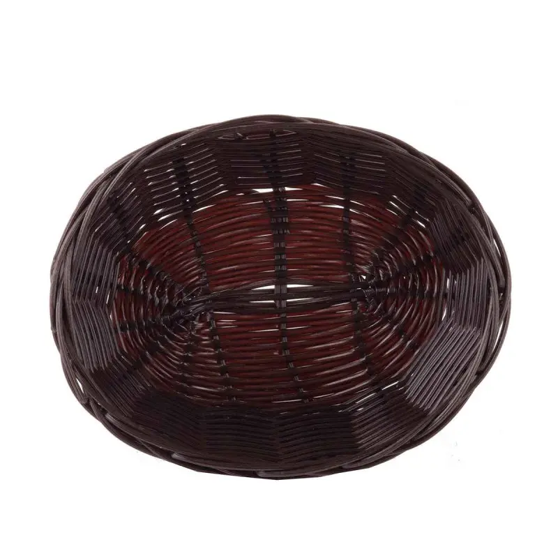 Tablecraft Oval Handwoven Basket Brown 7"x5.25"x2" - Polypropylene Cord - Set of 12 Tablecraft Oval Handwoven Basket Brown 7"x5.25"x2" - Polypropylene Cord - Set of 12