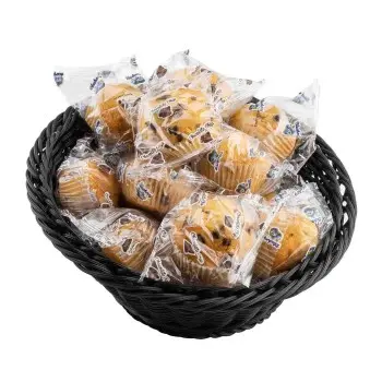 Tablecraft Angled Round Handwoven Basket Black 10"x10"x5" - Polypropylene (PP)