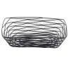 Tablecraft Artisan Collection Rectangular Basket Black 9.125"x6.125"x2.325" - Black Powder Coated Steel