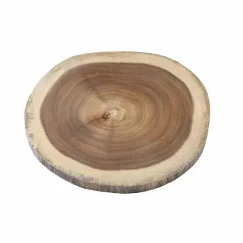 Tablecraft Acacia Collection Round Serving Board 12"x12"x.75" - Acacia Wood