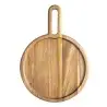 Tablecraft Acacia Collection Round Serving Boards 16.75"x12"x.75" - Acacia Wood