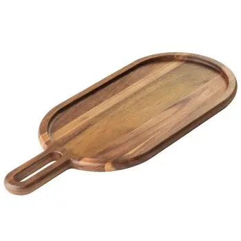 Tablecraft Acacia Collection Oblong Serving Boards 20"x8.5"x.75" - Acacia Wood