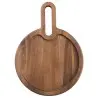 Tablecraft Acacia Collection Round Serving Tray 13.75"x10"x.75" - Acacia Wood