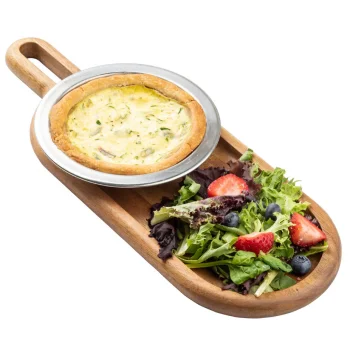 Tablecraft Acacia Collection Oblong Snack Tray 15"x5.5"x.75" - Acacia Wood
