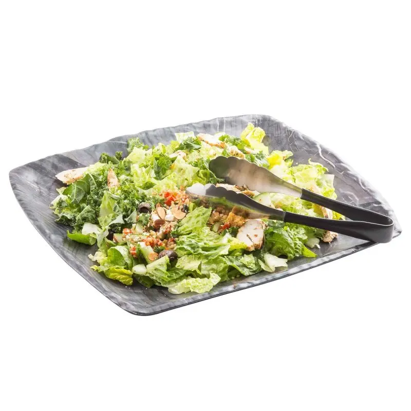 Tablecraft Barnwood Collection Square Serving Tray Brown 15"x14.5"x1.375" - Melamine