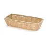 Tablecraft Rectangular Handwoven Basket Natural 9"x3.5"x2" - Polypropylene Cord - Set of 12