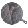 Tablecraft Barnwood Collection Round Serving Paddle Brown 12.5"x16.375"x.5" - Melamine