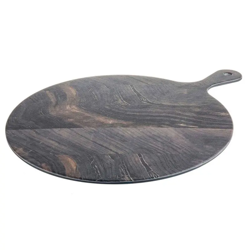 Tablecraft Barnwood Collection Round Serving Paddle Brown 12.5"x16.375"x.5" - Melamine Tablecraft Barnwood Collection Round Serving Paddle Brown 12.5"x16.375"x.5" - Melamine