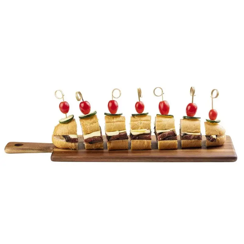 Tablecraft Acacia Collection Rectangular Serving Board 20"x6"x.625" - Acacia Wood
