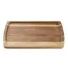 Tablecraft Acacia Collection Rectangular Board Plate 13"x10"x.75" - Acacia Wood
