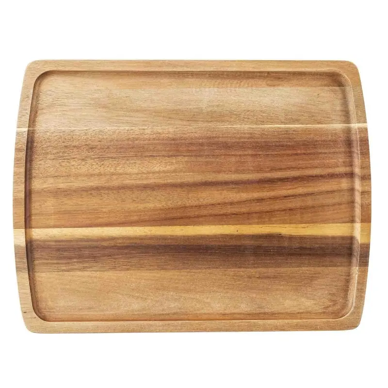 Tablecraft Acacia Collection Rectangular Board Plate 11"x8"x.5" - Acacia Wood