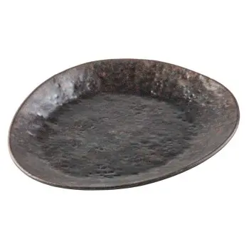 Tablecraft Lunara Collection Serving Plate Brown 13.25"x11.125"x1.25" - Melamine