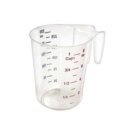 Winco PCMP-25 Winco Polycarbonate Measuring Cup - 1 Cup Measuring Cups and Spoons