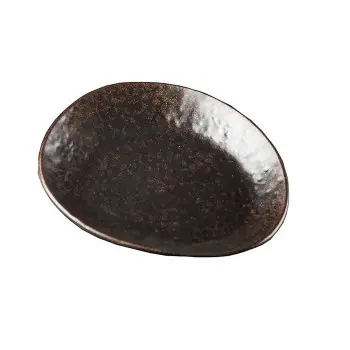 Tablecraft Lunara Collection Serving Plate Brown 7"x6"x.875" - Melamine