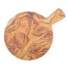 Tablecraft Round Serving Paddle Olive Wood Decal 13.75"x10"x.625" - Melamine (Decaled) (4.5" Handle)
