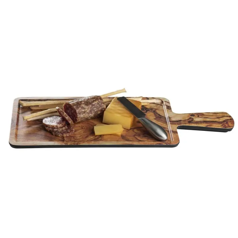 Tablecraft Rectangular Serving Paddle Olive Wood Decal 16.5"x7"x.625" - Melamine (Decaled) (4.5" Handle) Tablecraft Rectangular Serving Paddle Olive Wood Decal 16.5"x7"x.625" - Melamine (Decaled) (4.5" Handle)