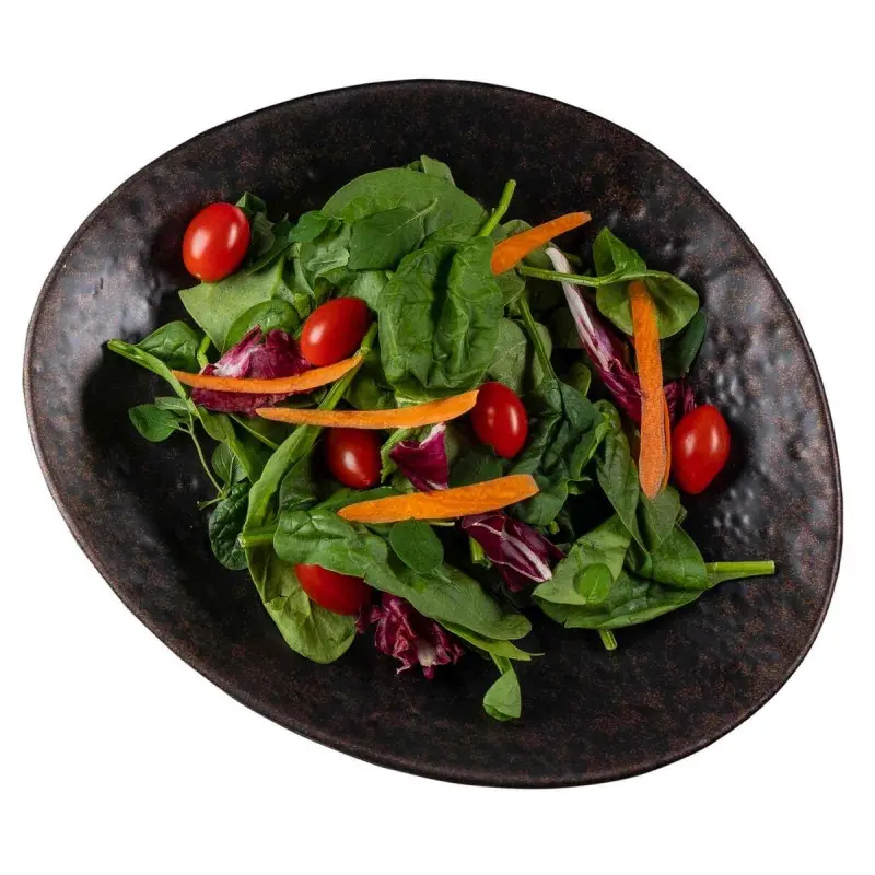 Tablecraft Lunara Collection Serving Plate Brown 10.5"x9"x1.125" - Melamine Tablecraft Lunara Collection Serving Plate Brown 10.5"x9"x1.125" - Melamine