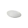 Tablecraft Europa Collection Serving Plate White/Beige 9"x7.75"x1" - Melamine