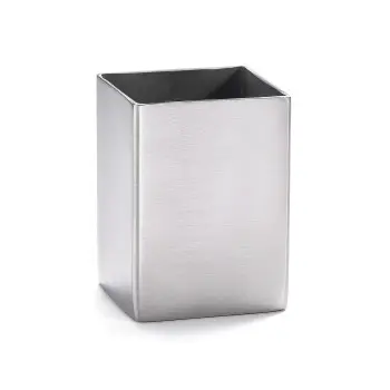 Tablecraft Square Sugar Packet Holder 2"x2"x2.75" - Stainless Steel (14-1)