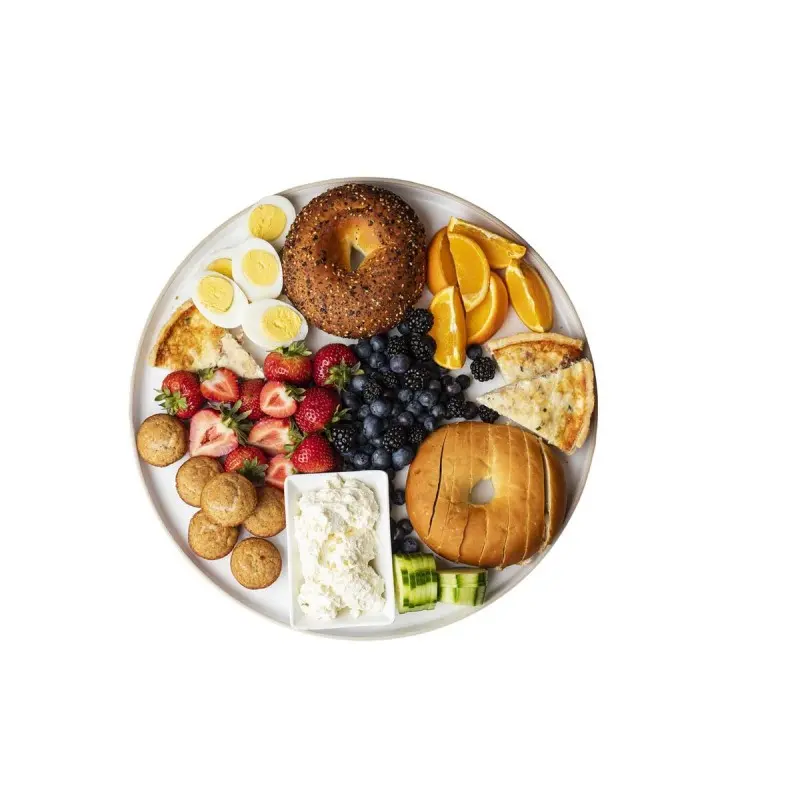 Tablecraft Europa Collection Round Serving Platter White/Beige 16"x16"x.875" - Melamine Tablecraft Europa Collection Round Serving Platter White/Beige 16"x16"x.875" - Melamine