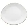 Tablecraft Europa Collection Serving Plate White/Beige 13.25"x11.125"x1.25" - Melamine