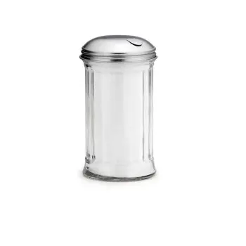 Tablecraft Paneled Shaker 12 Oz. 3.06"x3.06"x5.625" - Glass (Clear Soda Lime Glass) - Set of 4