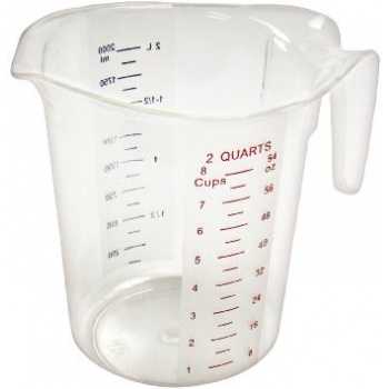 Winco PCMP-200 Winco Polycarbonate Measuring Cup - 2Qt. Measuring Cups and Spoons