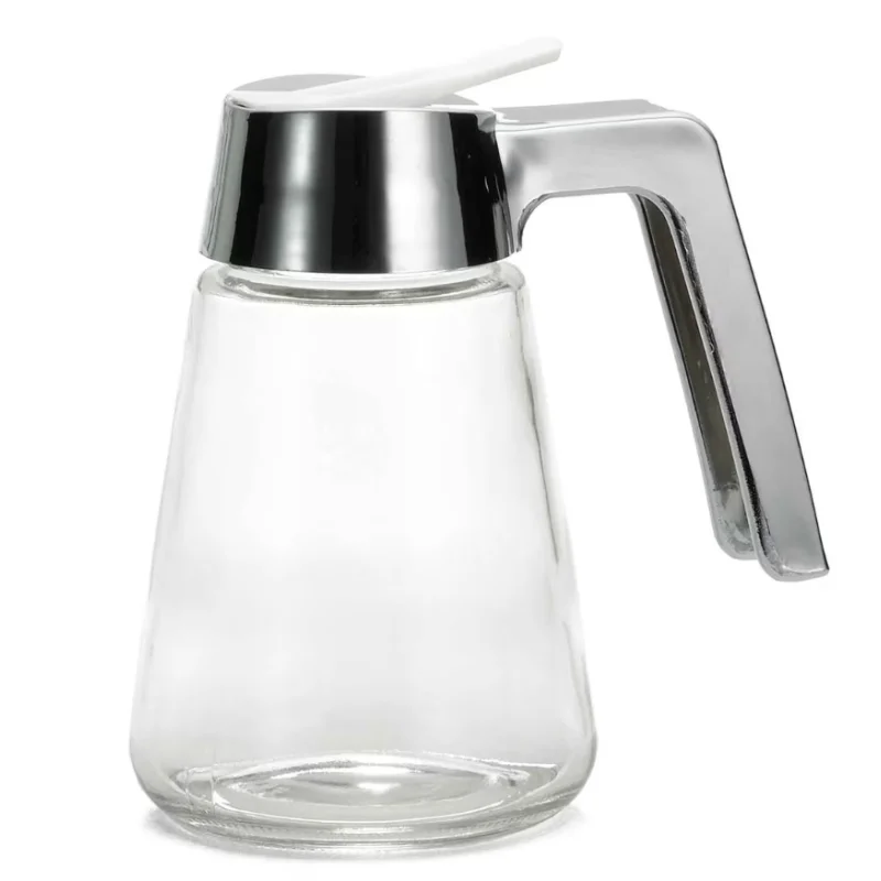 Tablecraft Syrup Dispenser 12 Oz. 4.75"x3.313"x5.5" - Glass (Clear Soda Lime Glass) - Set of 12