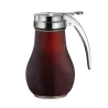 Tablecraft Teardrop Syrup Dispenser 14 Oz. 4.5"x3.5"x6" - Glass (Clear Soda Lime Glass) - Set of 12