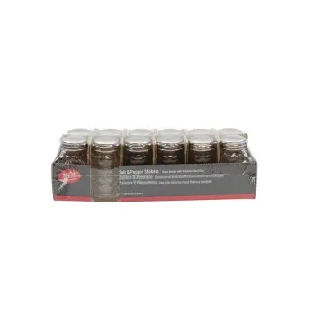 Tablecraft Nostalgia Collection Salt & Pepper Shakers 1.5 Oz. - Glass (Clear Soda Lime Glass) - Set of 4