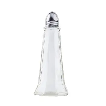 Tablecraft Eiffel Salt & Pepper Shakers 1 Oz. 1.875"x1.875"x4.375" - Glass (Clear Soda Lime Glass) - Set of 24
